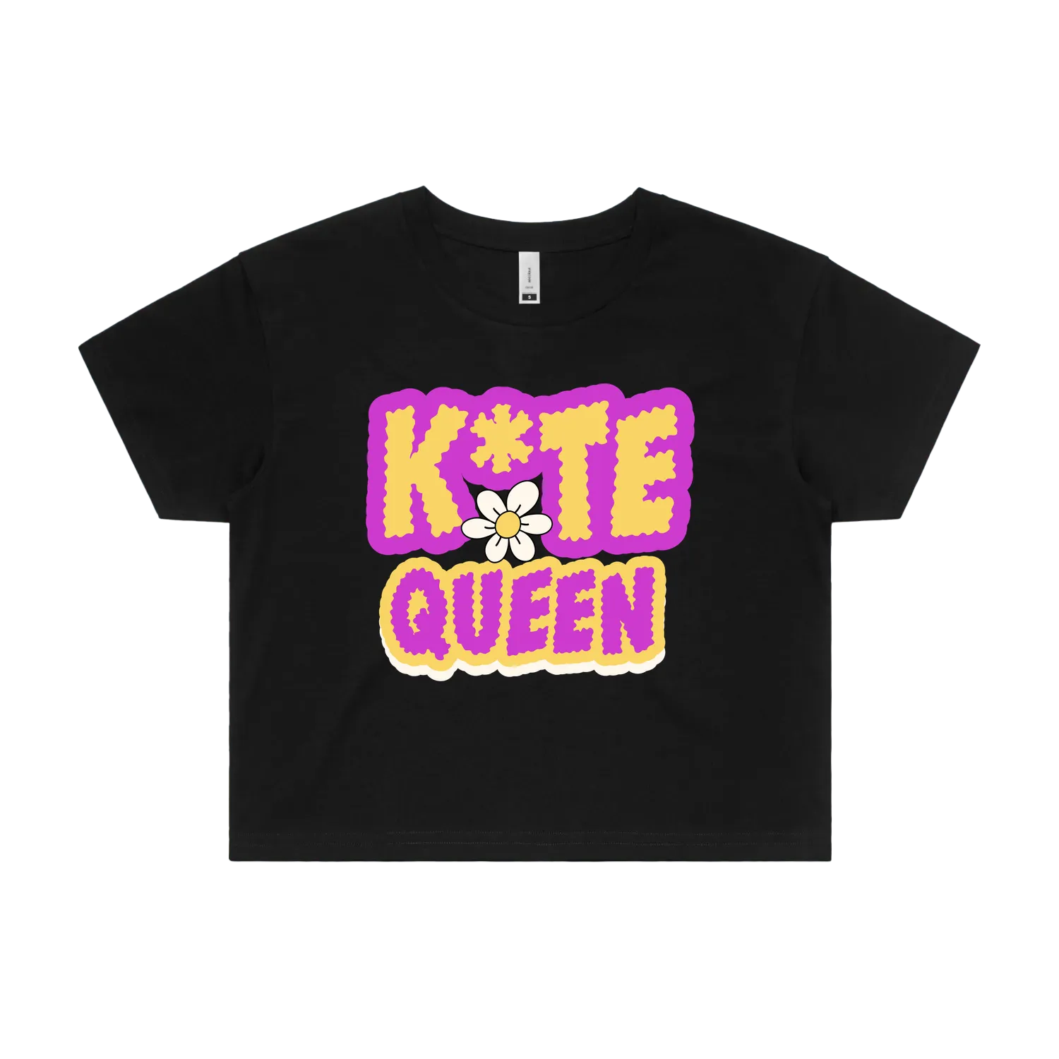 Black front flat lay