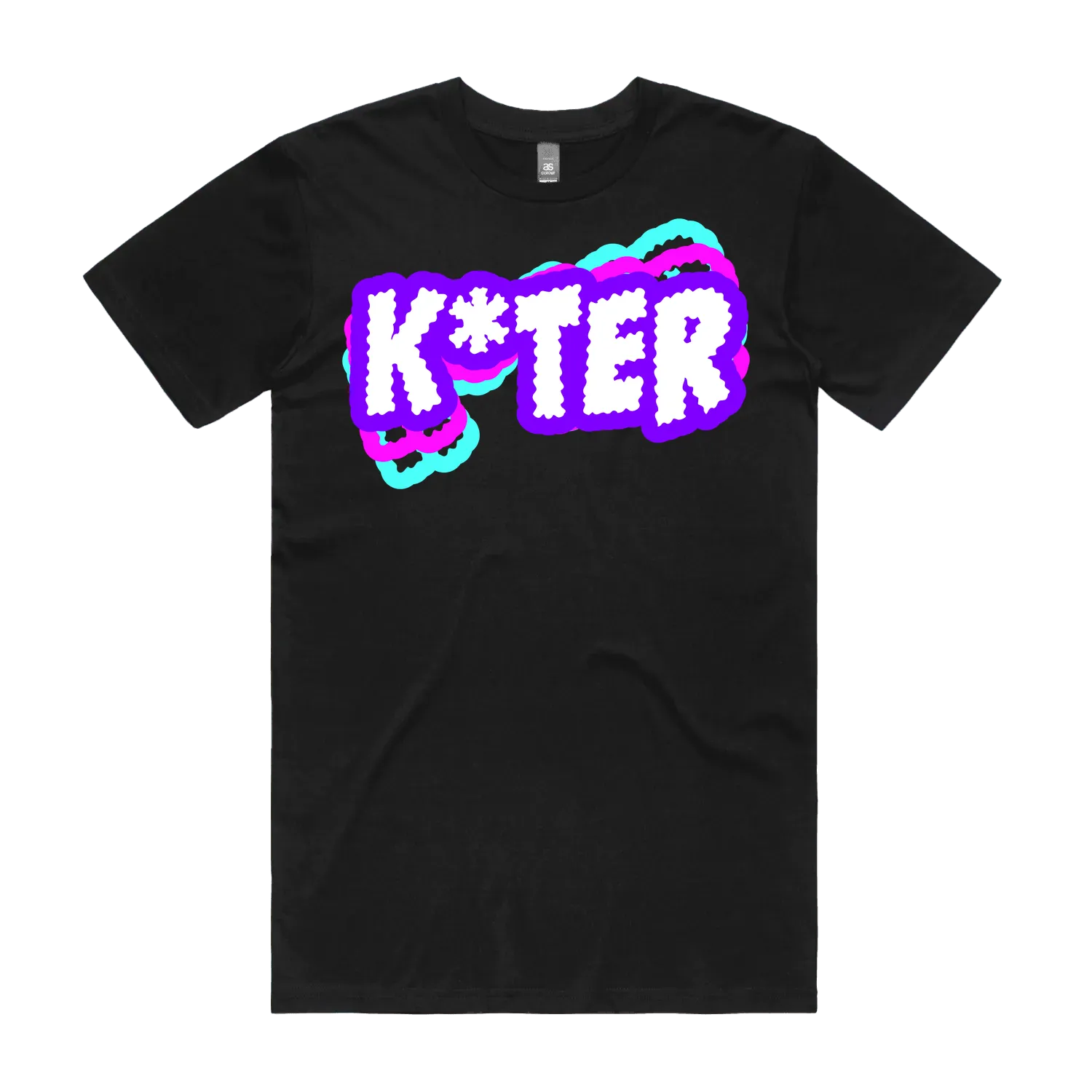 Black front flat lay